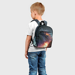 Детский рюкзак Звезды над природным пейзажем, цвет: 3D-принт — фото 2