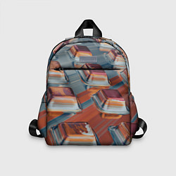 Детский рюкзак Абстрактная текучие металлические прямоугольники