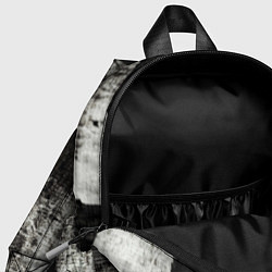 Детский рюкзак Белый и чёрный абстракт, цвет: 3D-принт — фото 2