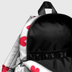 Детский рюкзак Много красных сердец, цвет: 3D-принт — фото 2