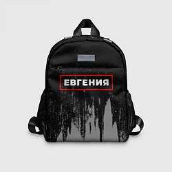 Детский рюкзак Евгения - в красной рамке на темном, цвет: 3D-принт