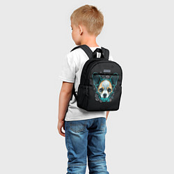 Детский рюкзак Милый корги череп, цвет: 3D-принт — фото 2