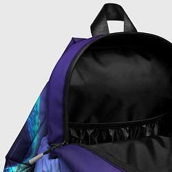 Детский рюкзак Неоновый череп в капюшоне, цвет: 3D-принт — фото 2