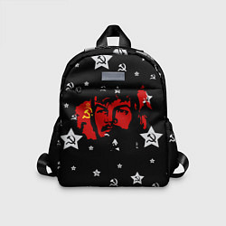 Детский рюкзак Ленин на фоне звезд, цвет: 3D-принт