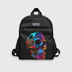 Детский рюкзак Неоновый череп, цвет: 3D-принт