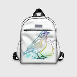 Детский рюкзак Neon птица, цвет: 3D-принт