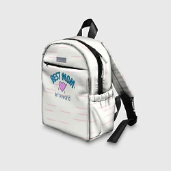 Детский рюкзак Best mom in the world с сердечком, цвет: 3D-принт — фото 2