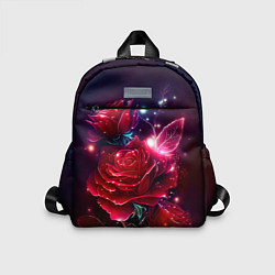 Детский рюкзак Розы с огоньками, цвет: 3D-принт