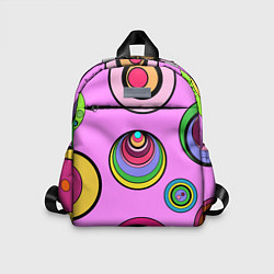 Детский рюкзак Разноцветные круги, цвет: 3D-принт