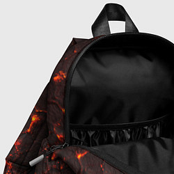 Детский рюкзак Синь Янь на фоне раскаленной лавы, цвет: 3D-принт — фото 2