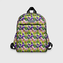 Детский рюкзак Весенние крокусы, цвет: 3D-принт