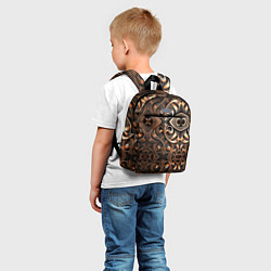 Детский рюкзак Золотой узор - паттерн, цвет: 3D-принт — фото 2