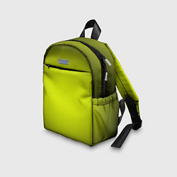 Детский рюкзак Кислотный желтый с градиентом, цвет: 3D-принт — фото 2