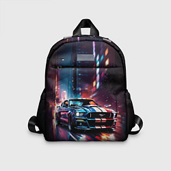 Детский рюкзак Форд мустанг в ночи тройная скорость, цвет: 3D-принт