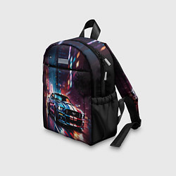 Детский рюкзак Форд мустанг в ночи тройная скорость, цвет: 3D-принт — фото 2