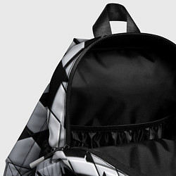 Детский рюкзак Карбоновые грани черные, цвет: 3D-принт — фото 2