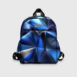Детский рюкзак Polygon blue abstract