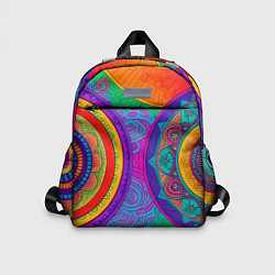Детский рюкзак Красочные этнические орнаменты, цвет: 3D-принт