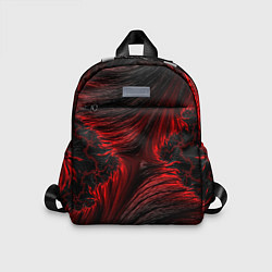 Детский рюкзак Red vortex pattern, цвет: 3D-принт