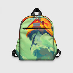 Детский рюкзак Абстракция горы на закате, цвет: 3D-принт