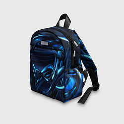 Детский рюкзак Фрактальный узор волны, цвет: 3D-принт — фото 2