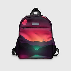 Детский рюкзак Неоновая природа, цвет: 3D-принт