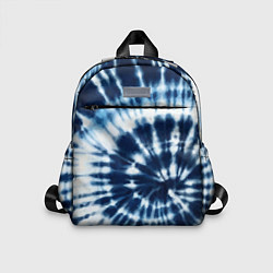 Детский рюкзак Эффект тай дай - размытый синий узор, цвет: 3D-принт