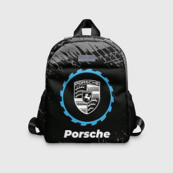 Детский рюкзак Porsche в стиле Top Gear со следами шин на фоне, цвет: 3D-принт