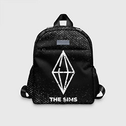 Детский рюкзак The Sims с потертостями на темном фоне, цвет: 3D-принт