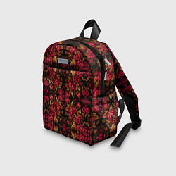 Детский рюкзак Растительный паттерн под хохлому, цвет: 3D-принт — фото 2