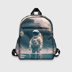 Детский рюкзак Космонавт в воде на другой планете, цвет: 3D-принт