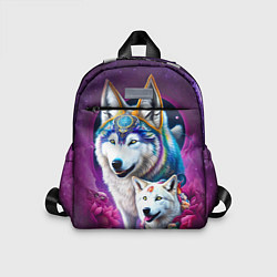 Детский рюкзак Полярные волки - нейросеть, цвет: 3D-принт