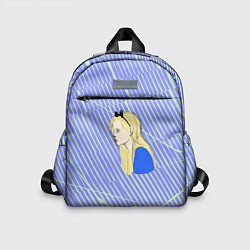 Детский рюкзак Портрет Алисы из страны чудес, цвет: 3D-принт