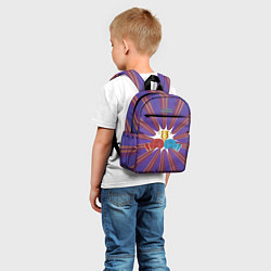 Детский рюкзак Синяя и красная боксерские перчатки, цвет: 3D-принт — фото 2