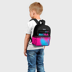 Детский рюкзак Akira - neon gradient: символ сверху, цвет: 3D-принт — фото 2