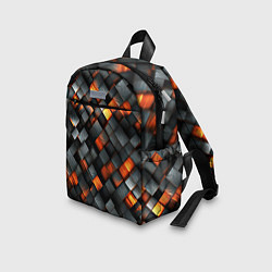 Детский рюкзак Раскаленные блоки паттерн, цвет: 3D-принт — фото 2