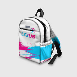 Детский рюкзак Lexus neon gradient style: символ сверху, цвет: 3D-принт — фото 2