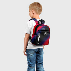 Детский рюкзак Citroen красный карбон, цвет: 3D-принт — фото 2