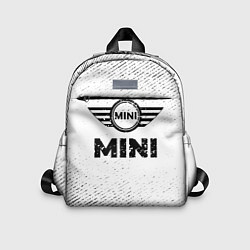 Детский рюкзак Mini с потертостями на светлом фоне, цвет: 3D-принт