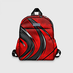 Детский рюкзак Органический разрыв - красный, цвет: 3D-принт