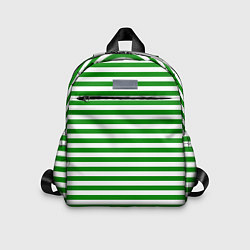 Детский рюкзак Тельняшка зеленая Пограничных войск, цвет: 3D-принт