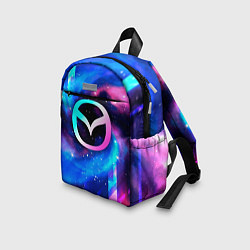 Детский рюкзак Mazda неоновый космос, цвет: 3D-принт — фото 2
