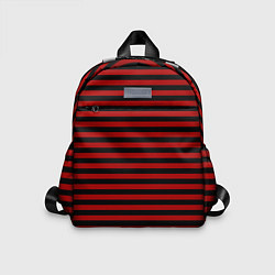 Детский рюкзак Темно-красные полосы, цвет: 3D-принт
