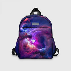 Детский рюкзак Небула в космосе в фиолетовых тонах - нейронная се, цвет: 3D-принт
