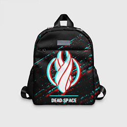 Детский рюкзак Dead Space в стиле glitch и баги графики на темном, цвет: 3D-принт