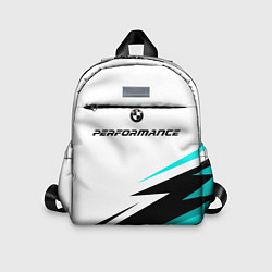 Детский рюкзак Bmw perfomance - бирюзовый, цвет: 3D-принт