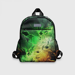 Детский рюкзак Зеленый взрыв, цвет: 3D-принт