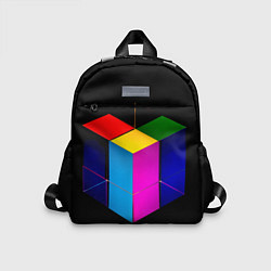Детский рюкзак Многосторонний цветной куб, цвет: 3D-принт