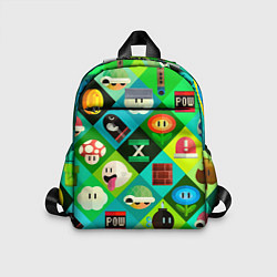 Детский рюкзак Марио паттерн, цвет: 3D-принт
