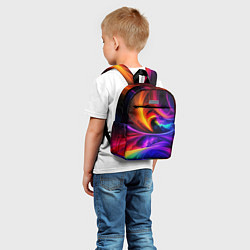 Детский рюкзак Неоновая краска, цвет: 3D-принт — фото 2